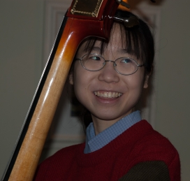 Esther Ng, our guest double bass player