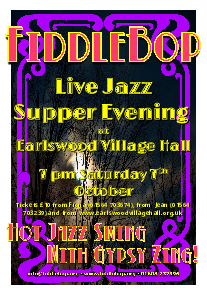 FiddleBop at Earlswood Village Hall, 7 October 2017