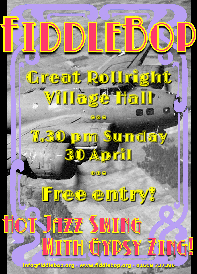 FiddleBop at Great Rollright Village Hall, 30 April 2017