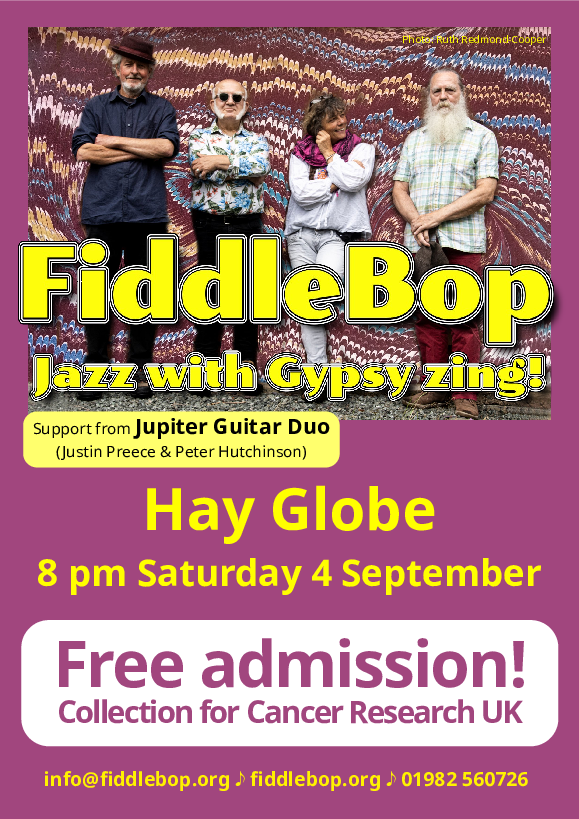 FiddleBop at The Globe At Hay, 4 January 2021