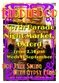 FiddleBop at North Parade Night Market, Oxford, 13 September 2017
