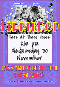 FiddleBop at Theoc House, 30 November 2016