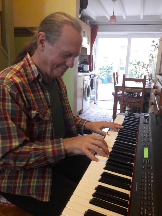Paul Stevens, FiddleBop's keyboard whiz. Photo: Jo Davies