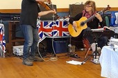 Dave and Jo at Erwood Platinum Jubilee Tea Party 2022. Photo: Meryl Lewis