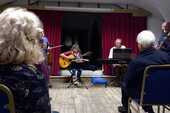 FiddleBop in Llaneglwys Village Hall, September 2022. Photo: Meryl Lewis