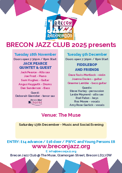 Brecon Jazz Club poster
