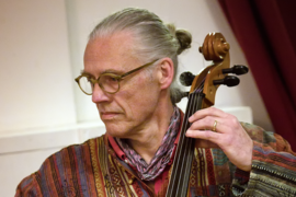 FiddleBop's cellist Ian Jones