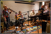 FiddleBop singing, at the Foundry, 23 April 2025. Photo: <a href="https://www.facebook.com/BreconAreaLiveMusicPhotos" target="_blank" rel="noopener">Barry Hill</a>