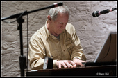 Paul, feeling every note. FiddleBop at the Foundry, 23 April 2025. Photo: <a href="https://www.facebook.com/BreconAreaLiveMusicPhotos" target="_blank" rel="noopener">Barry Hill</a>
