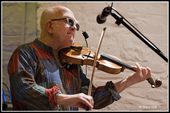 Dave and his fiddle: FiddleBop at the Foundry, 23 April 2025. Photo: <a href="https://www.facebook.com/BreconAreaLiveMusicPhotos" target="_blank" rel="noopener">Barry Hill</a>