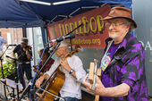 FiddleBop play for "Sip, Shop & Celebrate" at Drapers Lane Deli, Leominster, 21 August 2026. Photo: <a href="https://www.kpbphotography.co.uk" target="_blank" rel="noopener">Kai</a>