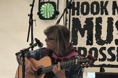 Jo at Music at the Crossroads festival, Hook Norton, Oxfordshire, on 3 July 2022. Photo: Mark Powell