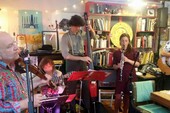 Private party gig, with guest musicians Dario and Charlie, at Whichford Pottery, June 2015