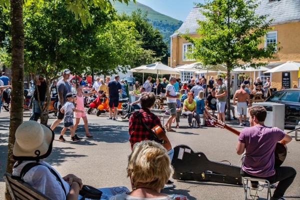 Crowd at Abergavenny Arts Festival