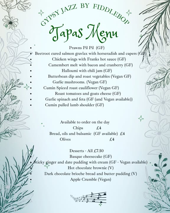 Geshmak menu for 22 November 2025