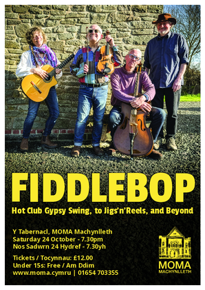 FiddleBop at MOMA Machynlleth, 24 October 2026