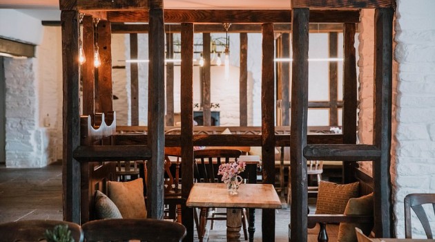 Cosy corners in the Red Lion, Llangors